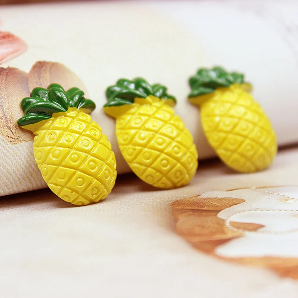 

Pineapple Push Pins 30Pcs Decorative Thumb Tacks Resin Fruit Thumbtacks Storage Box Marking Pins Cork Board Bulletin Boards