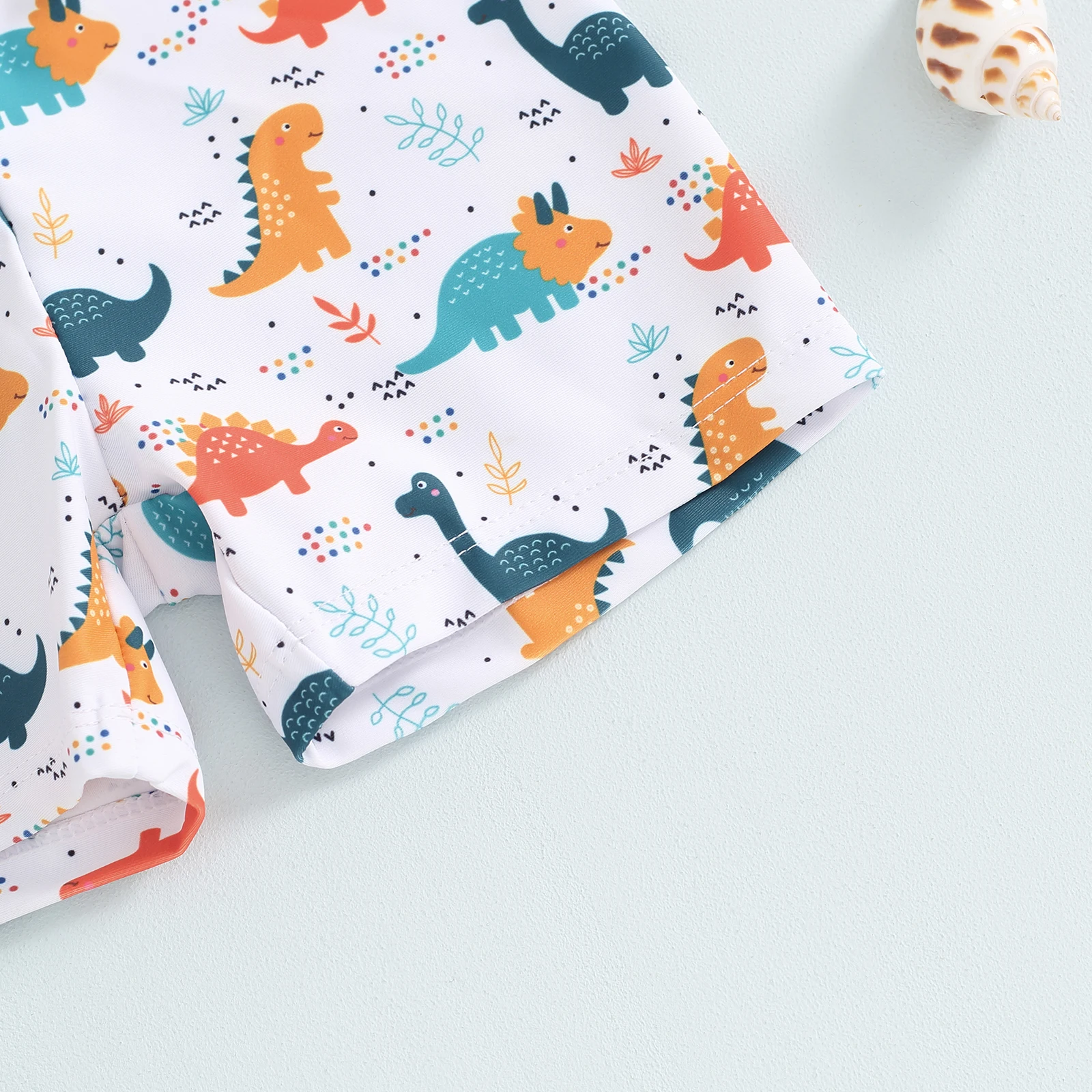 Summer Toddler Boys Beach Swimwear Shorts Boys Swim Trunks Kids Cartoon Print Elastic Waist Beach Shorts Baby Board