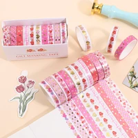 Kawaii Stars Love Heart Washi Tapes Set Gold Foil Masking Tape Scrapbooking Diary Journal Planner Supplies Cartoon Stationery 3