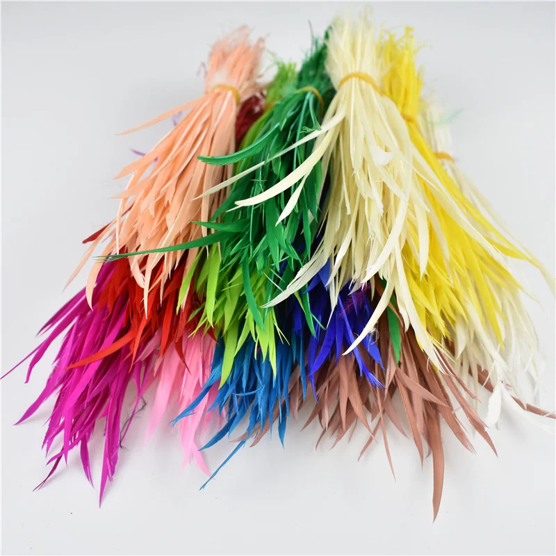 Colored Natural Goose Feathers for Hair Crafts Jewelry Making Fly Tying Materials Decoration Carnaval Dream Catcher,mixed color feathers,goose feathers,craft feathers,natural feathers