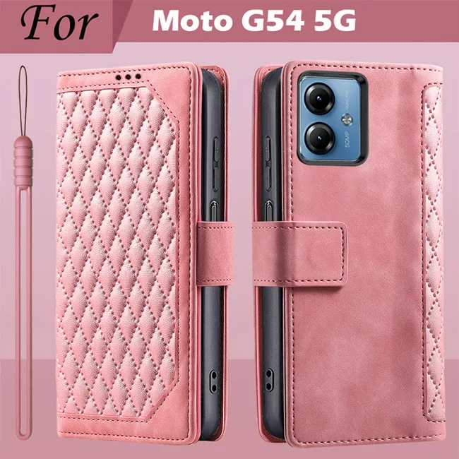 Luxury Leather Flip Wallet Case with Card Holder and Stand