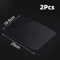 2-Pack Transparent Face Shield with Anti-Fog and Anti-Oil Protection (Lenses)