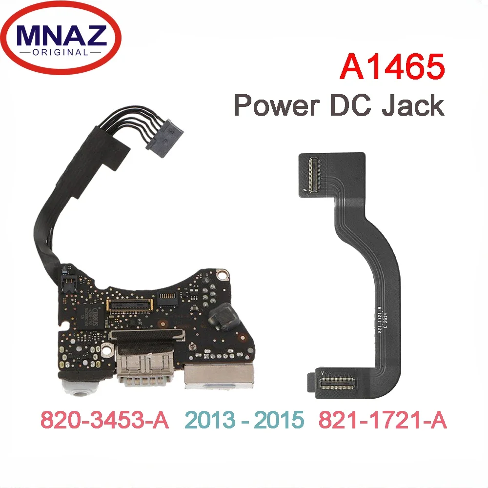 

Original Used I/O USB Audio Board Power DC-IN Jack 820-3453-A Cable 821-1721-A for Macbook Air 11" A1465 2013 2014 2015 Year