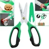 LAOA 8inch Stainless Scissors 4 in 1 Multifunctional Shears for Household Kitchen Crimp Tool Wire Cutting Scissors Hand Tools 1