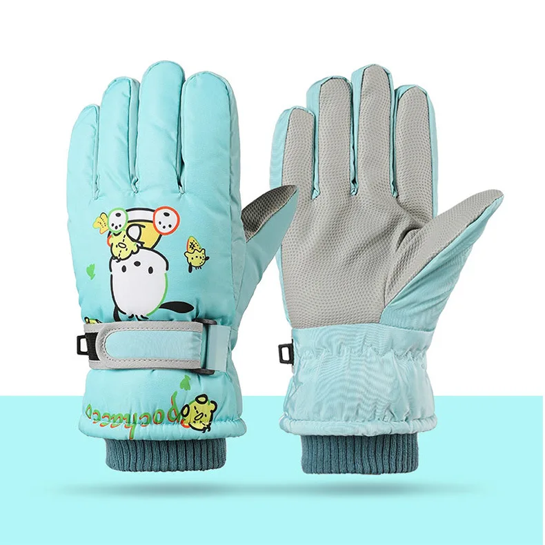 Kuromi Children Winter Fleece Gloves Waterproof Outdoor Ski Gloves Warm Outdoor Cycling Gloves Windproof Cold Resistant Sanrio 19 S687b922ed0874922b9293a1c1ac98036a