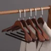 1pcs Wooden Suit Hanger Non-slip Solid Wood Rack Simple Style for Jacket Skirt Sweater Pants 2