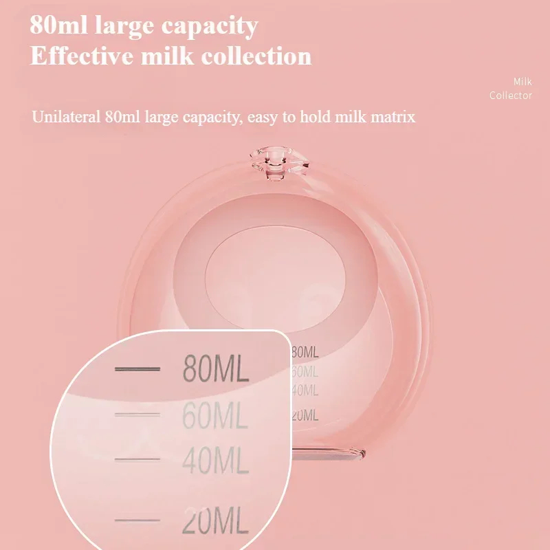 Wearable Hands-free Anti Overflow Silicone Breast Collector Breast Mask Milk Storage Device Anti Overflow Milk Pad Soft Cup