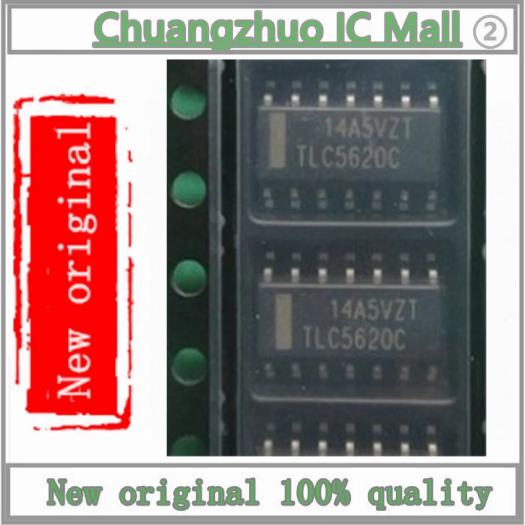 

1pcs/lot TLC5620 TLC5620C TLC5620CDR TLV5620CDR TLV5620IDR IC DAC 8BIT V-OUT 14SOIC Chip New original