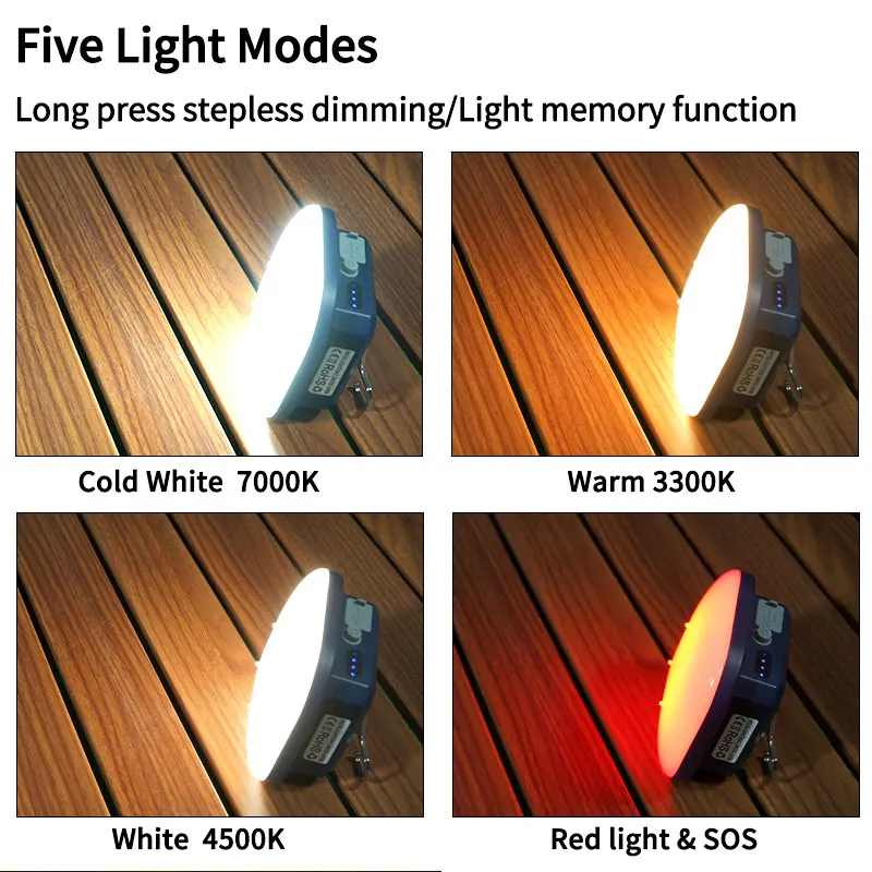 Outdoor Camping Lantern Portable Fast Rechargeable LED Hanging Tent Battery Lamp Household Emergency Lights MOSLIGHTING 30W 50W