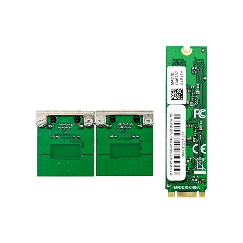 ST7465 M.2 B+M I226-T2 Industrial Grade 2.5G Gigabit Ethernet Card I225V PCIE Dual Electrical Port Network Card