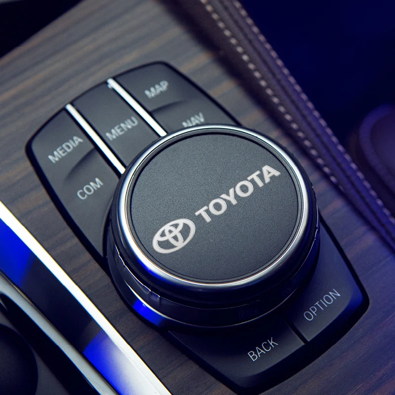 3D 금속 자동차 인테리어 스티커 배지 Toyota Prado Yaris Hilux Verso Fortuner Supra Corolla Camry 용 자동차 스타일링