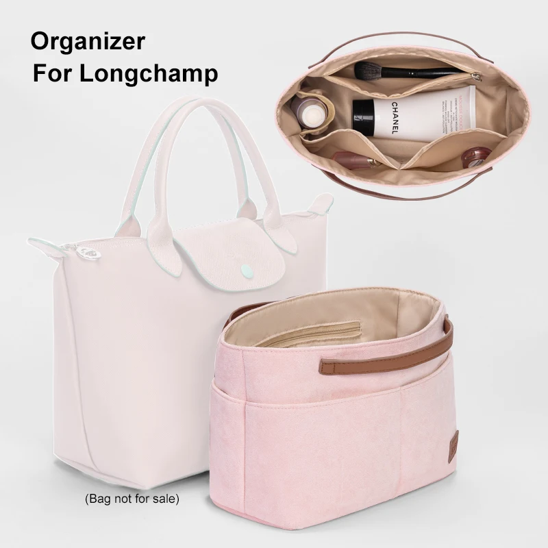 EverToner For Longchamp LE PLIAGE FILET Top Handle Bag Felt Insert Bag  Makeup Cosmetic Bags Travel Inner Purse Handbag Storage O - AliExpress