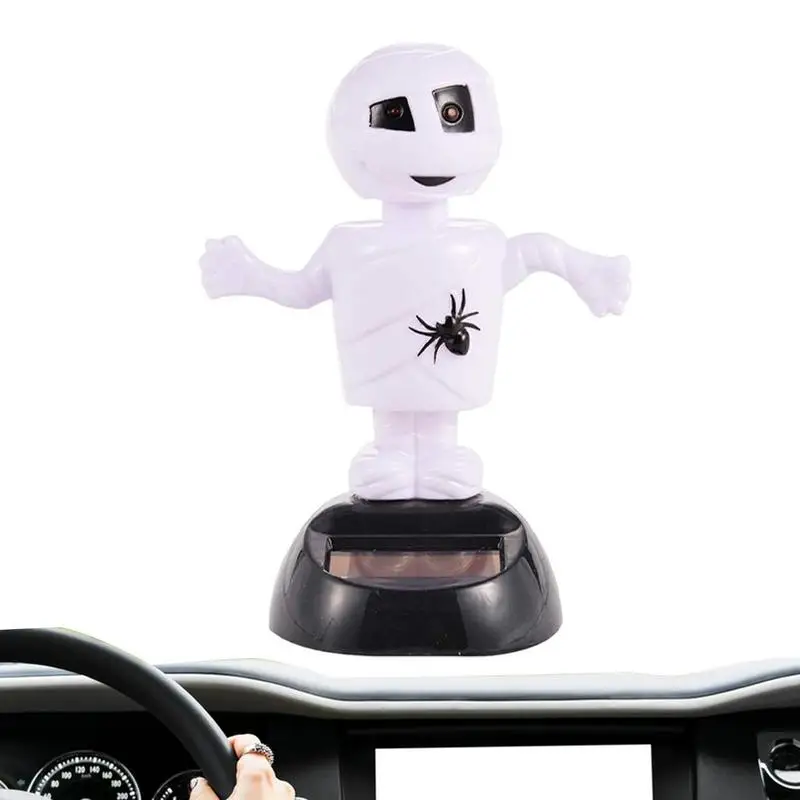 

Solar Powered Dancing Halloween Toys Shaking Head Halloween Car Decor Solar Bobbleheads For Windows Halloween Dashboard Toys