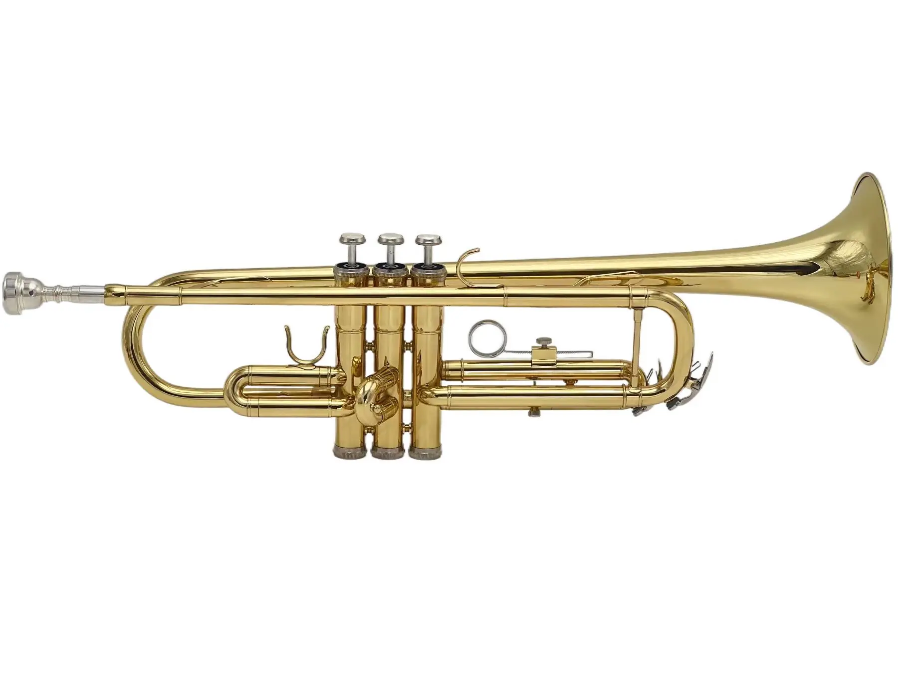 8335 Bb Trumpet B Flat Brass Silver Plated Professional Trumpet Musical Instruments with Leather Case