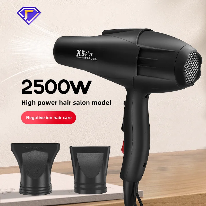 X5/X6 Plus Negative Ion Hair Dryer 2400W High Power Strong Wind Speed Drier Home Electric Hair Dryer