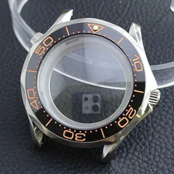 Premium 42mm Men's Watch Case with Sapphire Glass and 20mm Strap - Complete Watch Accessory Set with Box (10 silver)