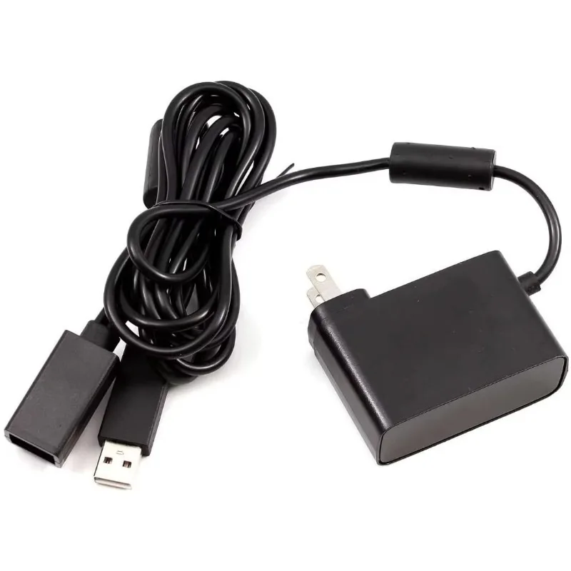 Power Supply with USB Cable Charging for Xbox 360 Charger EU /US PLUG USB AC Adapter for KI-Nect Sensor Power Supply