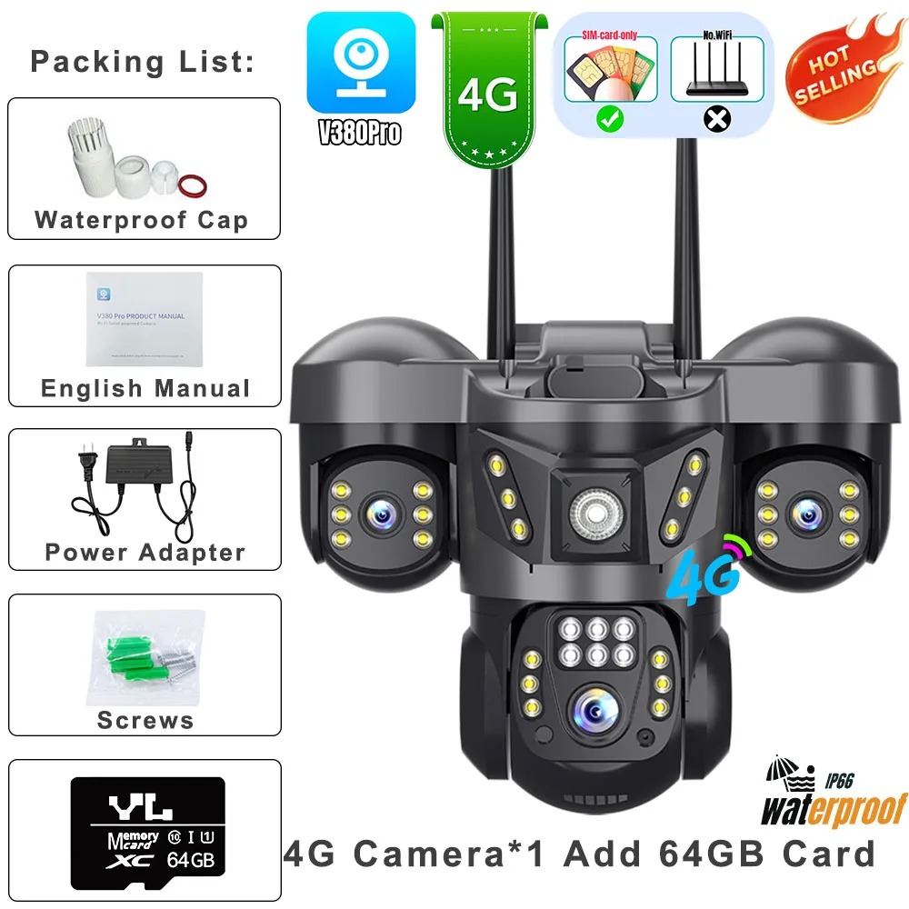4G Cam 64GB Card