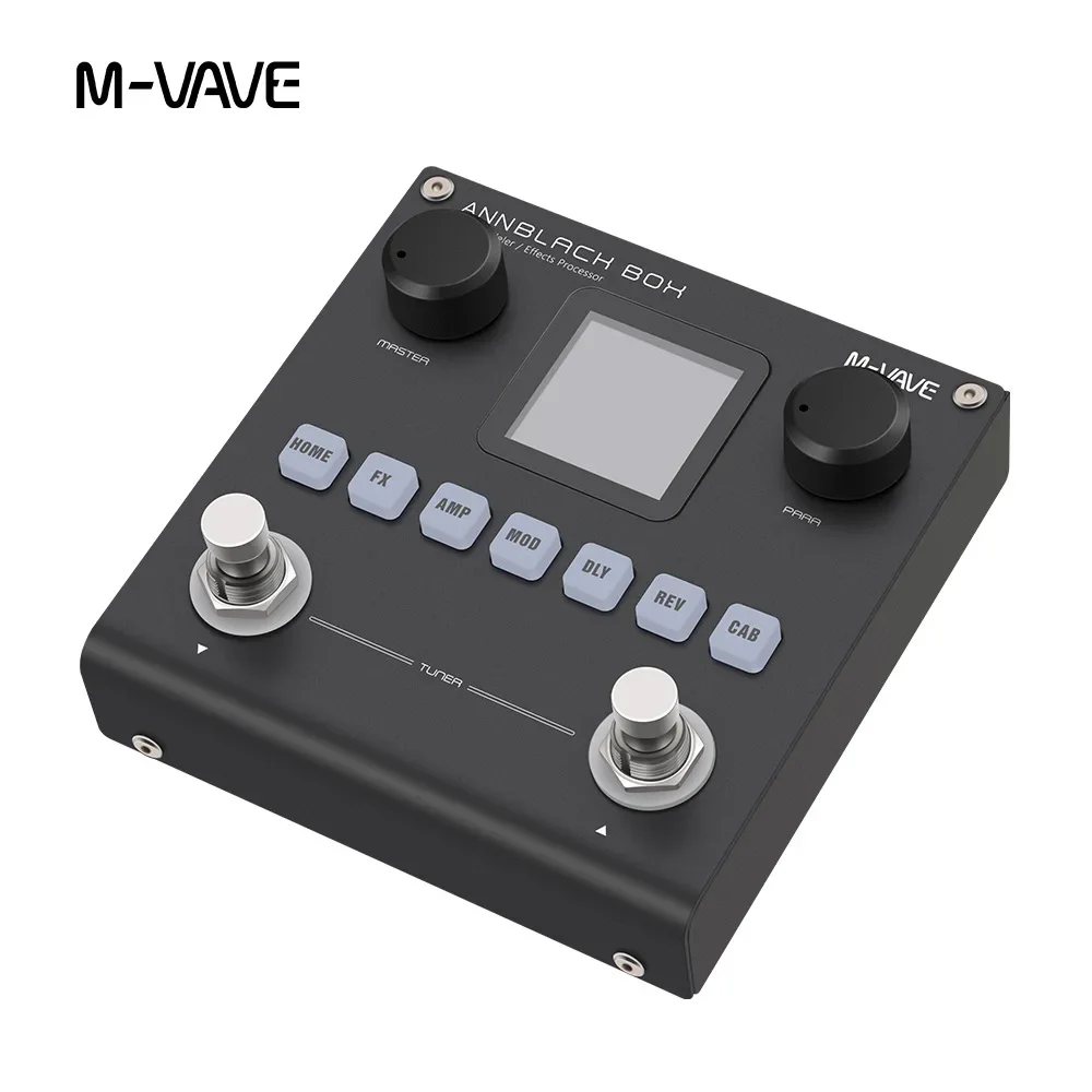 M-VAVE BLACK BOX Annblack Blackbox Guitar / Bass AMP Modeler Multi Effects Processor Rechargeable For Electric Guitar Bass