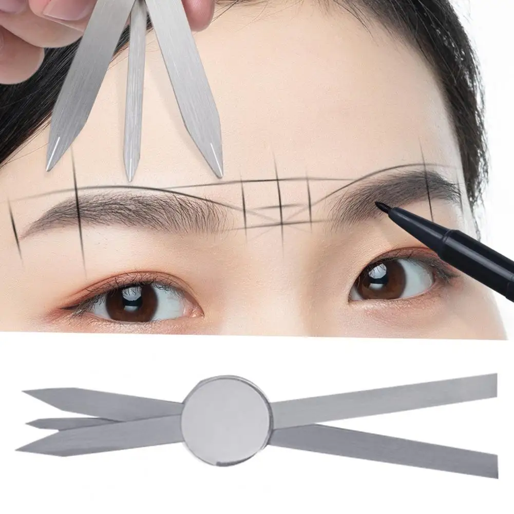 

Helpful Portable Easy to Operate Comfortable Hold Compass Bow Eyebrow Ruler Eyebrow Ruler Measurement Symmetry