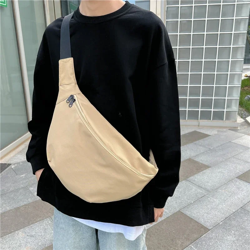 

Nylon Zippered Waist Bag for Women's Bag High Quality Large Capacity Solid Bag Casual and Versatile Bag Bolsas Para Mujeres