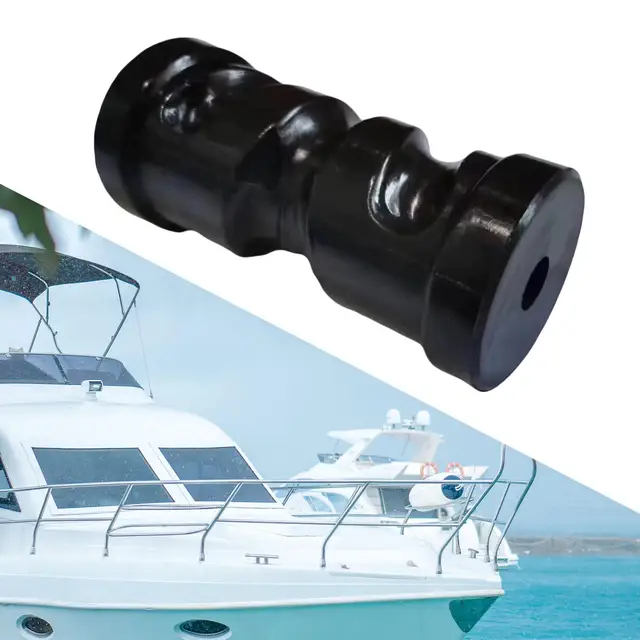6 Inch Marine Keel Roller Heavy Duty PU Black Boat... – Vicedeal