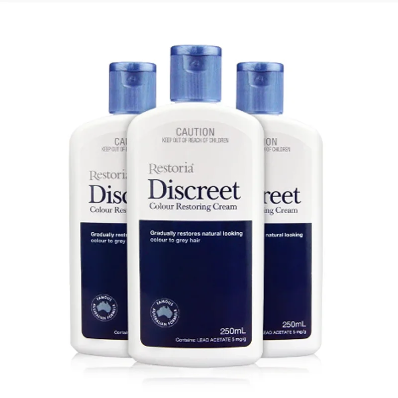 2Pcs Original Restoria Discreet Colour Restoring Cream Lotion Hair Care Reduce Grey Hair for Men and Women Hair Treatments