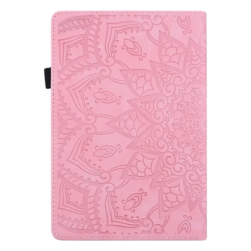 Carteira de Couro Capa para Kindle Scribe 3d Emboss Flower Case Funda Case 102 Pol pu - Imagem 4