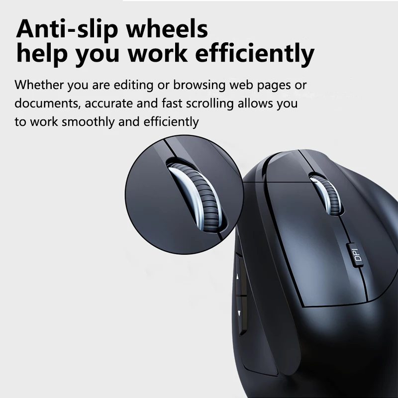 Warvank W1 Vertical Mouse Rechargeable 2.4G Wireless Mouse Ergonomic Office Silent Mice For PC Computer Laptop wireless mouse