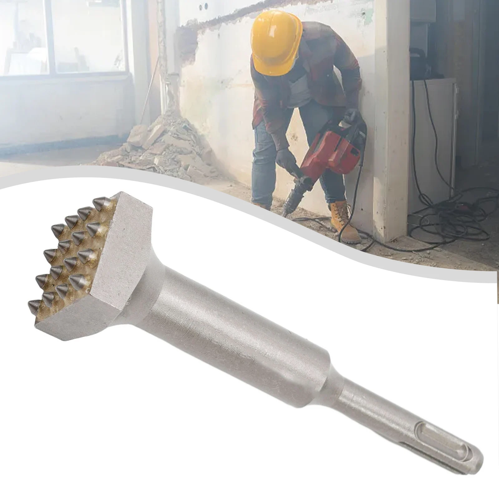 

16Teeth Electric Hammer Drill Bit SDS PLUS Shank Round Head 16T Tooth Professional Alloy For Polishing Leveling Of Concrete