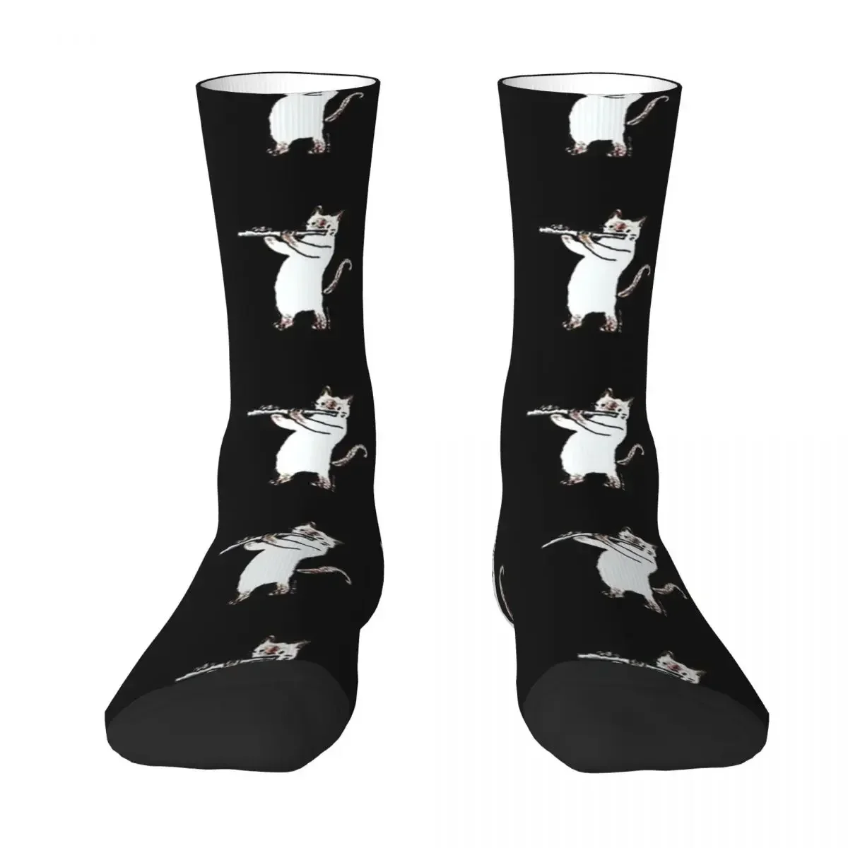 

All Seasons Crew Stockings Meowtet Patootie Socks Harajuku Fashion Hip Hop Long Socks Accessories for Men Women Gifts