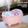 Cute bathtub humidifier seven-color ambient light atomized portable humidifier car hydrator desktop spray humidifier Diffusers 4