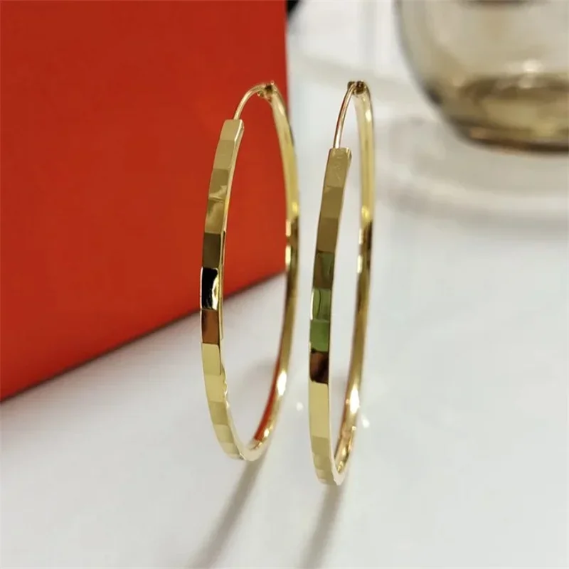 Somilia 18K Gold Plated Hoop Earrings for Women 925 Sterling Silver 2.0mm Earring Jewelry Mum's Gift