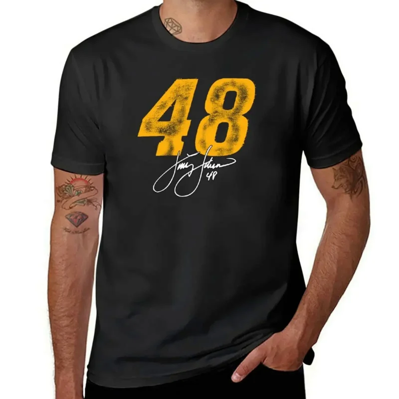 

2024 Hot sale Jimmie Johnson T-shirt plus sizes Blouse cute cloths t shirts for men graphic