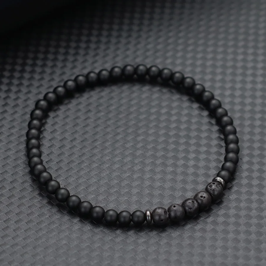 Tiger Eyes Malachite Lava Hematite Stone Beads Bracelet for Men Women