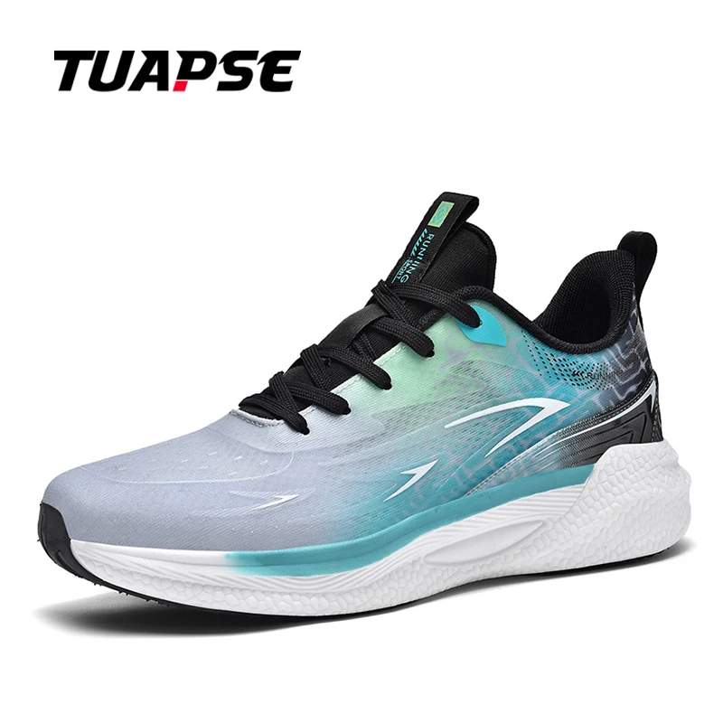 

TUAPSE 2024 Men Running Shoes Outdoor Breathable Anti-Skid Wear-Resistant Lace-Up Sneakers Jogging Training Travel Sport Shoes