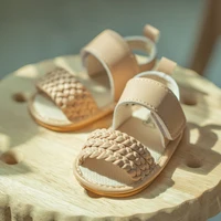 Summer Classic Baby Sandals Solid Colour Anti-slip Rubber Sole Baby Girl Soft Casual Shoes Newborn Toddler Bed Shoes 0-18M 2