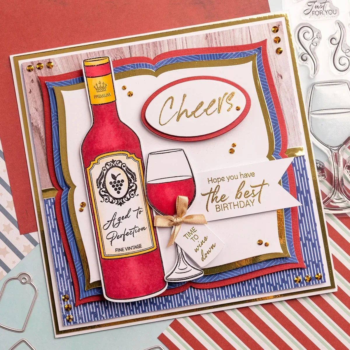 볼 스포츠 셔츠 골프 다트 보드 스타 해피 취미 와인 병 기타 금속 커팅 다이 실리콘 스탬프 스크랩북 스텐실 DIY