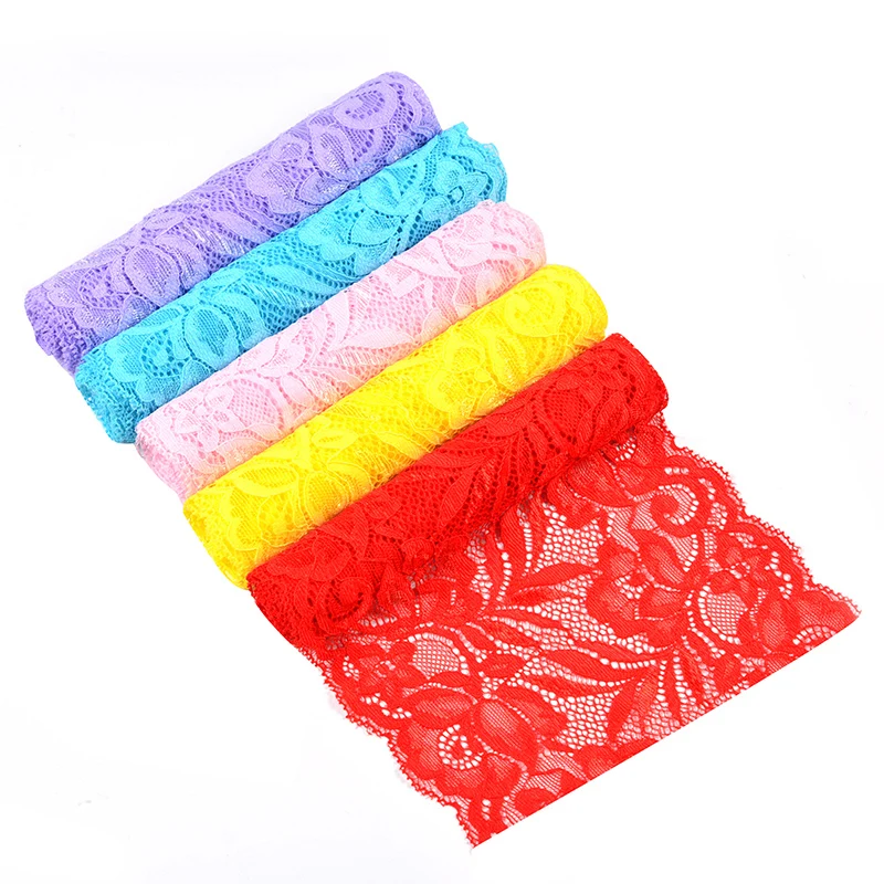 2Meters/Lot 15cm Soft Elastic Stretchy Lace Trimming DIY Clothing