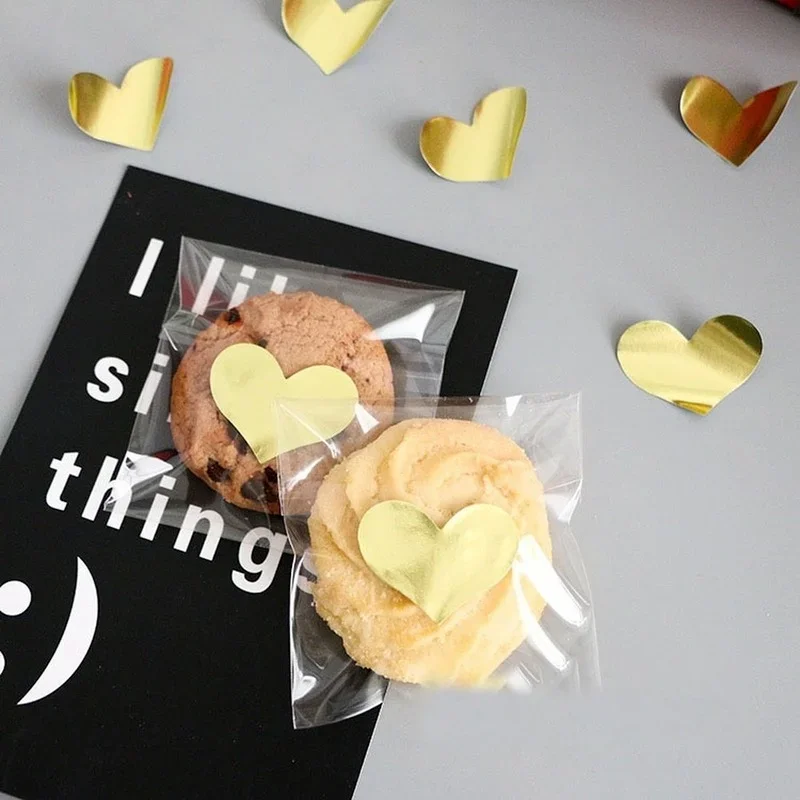 감사 스티커 골든 하트 모양 스티커, 비즈니스 선물 상자 포장, 씰링 라벨 베이킹, DIY 선물, 파티 스티커 시트