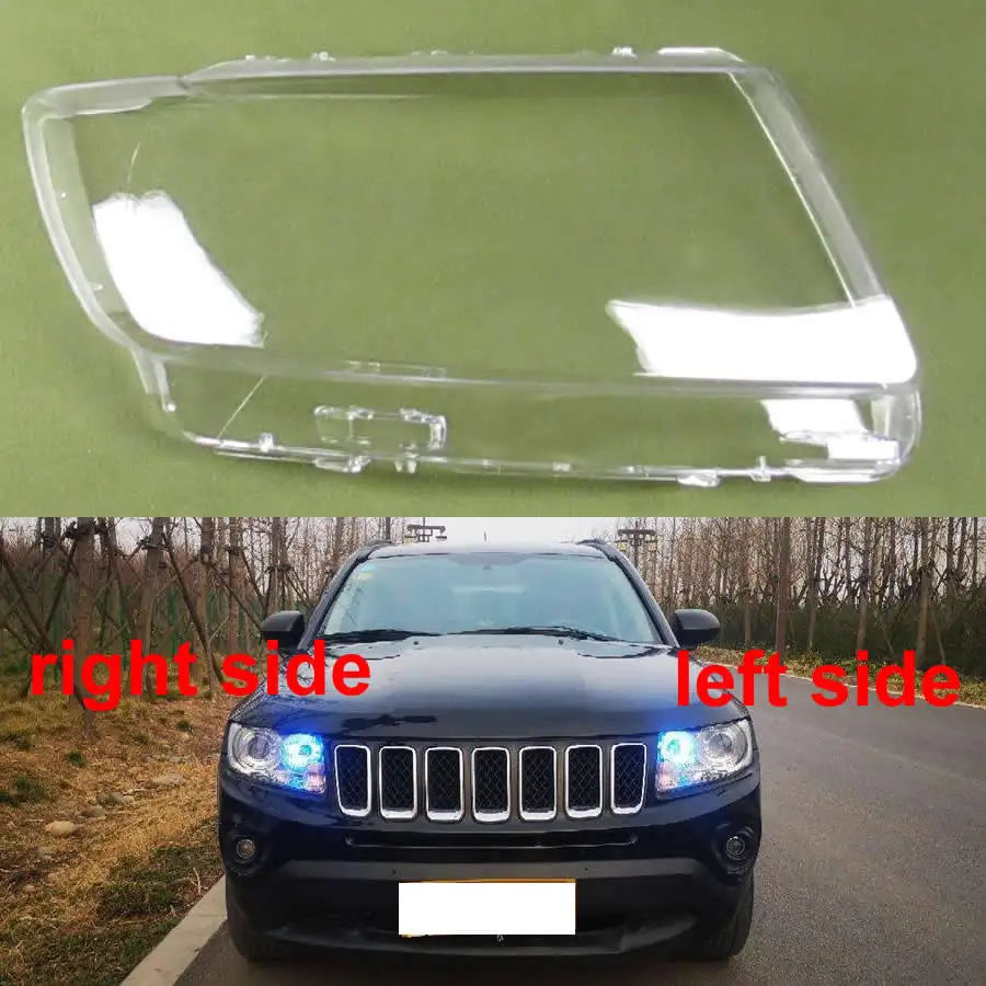 

For Jeep Compass 2011-2016 Headlight Cover Headlamp Housing Transparent Lampshade Lamp Shell Plexiglass Auto Replacement Parts