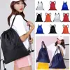 34*43cm/42*49cm Large Capacity Nylon Waterproof Drawstring Backpack,Outdoor Sport  Fitness Storage Bag Thick Rope Oxford 2