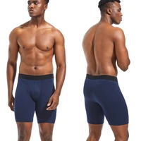 Boxer Long en Polyester pour Homme, Sous-Vêtement Sexy et Confortable, à la Mode 4