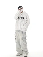 RHNDE Multi-pocket Washed Cargo Jeans Hip Hop Y2k Men’s Jeans 2