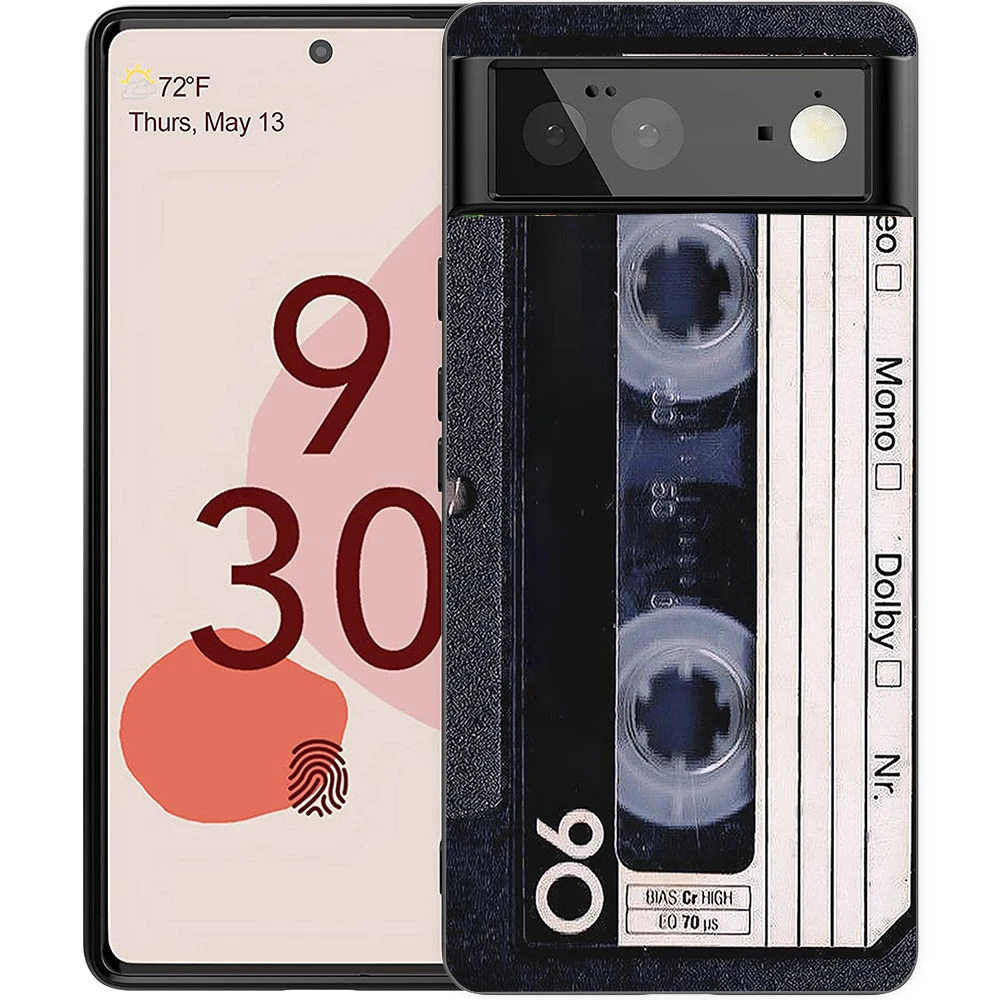 Retro Cassette Tape Style Shockproof Silicone Phone Case Cover
