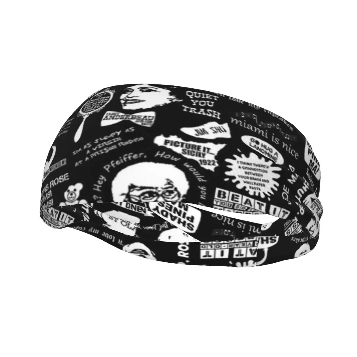 

Thank You For Being A Friend Women Sweatband Headband Stretch Elastic Cycling Yoga Sport Hair band LGBT Pride Rainbow Headwrap
