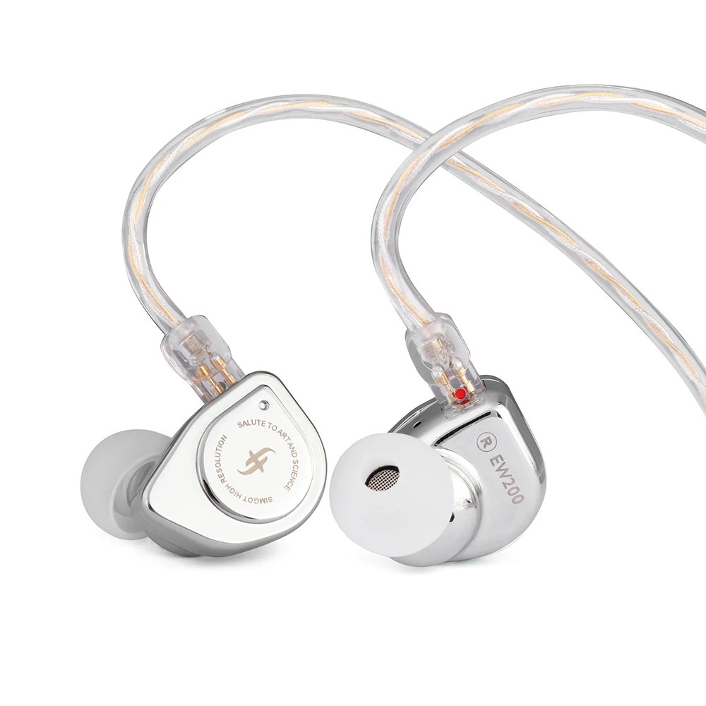 SIMGOT EW200 10mm SCP Diaphragm Dual-Magnetic-Circuit & Dual-Cavity Dynamic Driver In-Ear Earphones 2