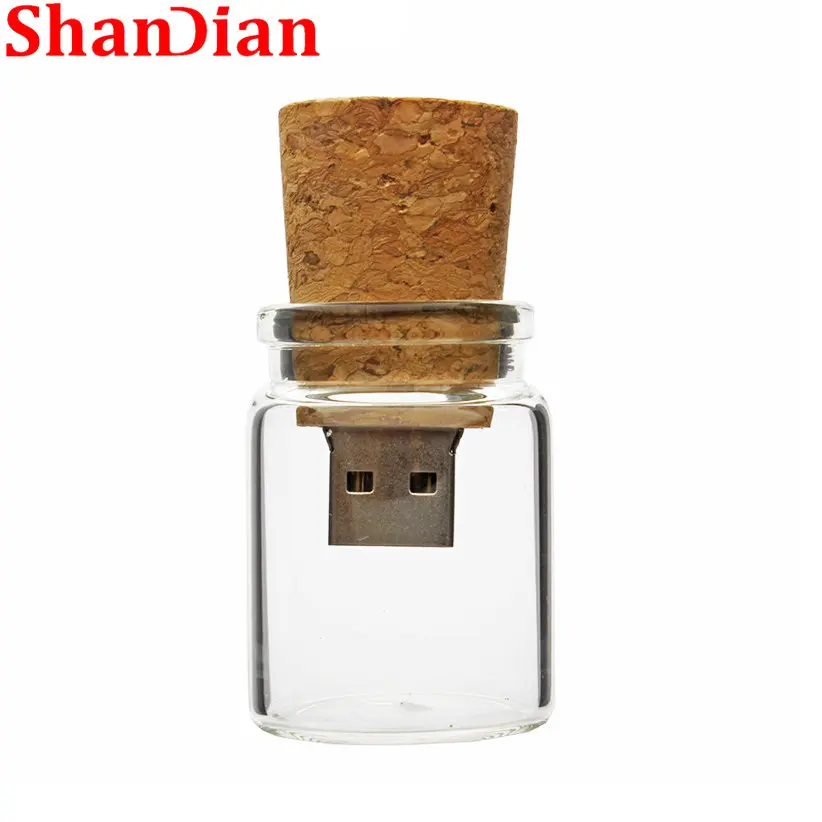 SHANDIAN 드리프트 병 펜 드라이브, 64GB 플래시 드라이브, 32GB 메이플 선물 상자 메모리 스틱, 16GB USB 스틱, 나무 USB 플래시 드라이브