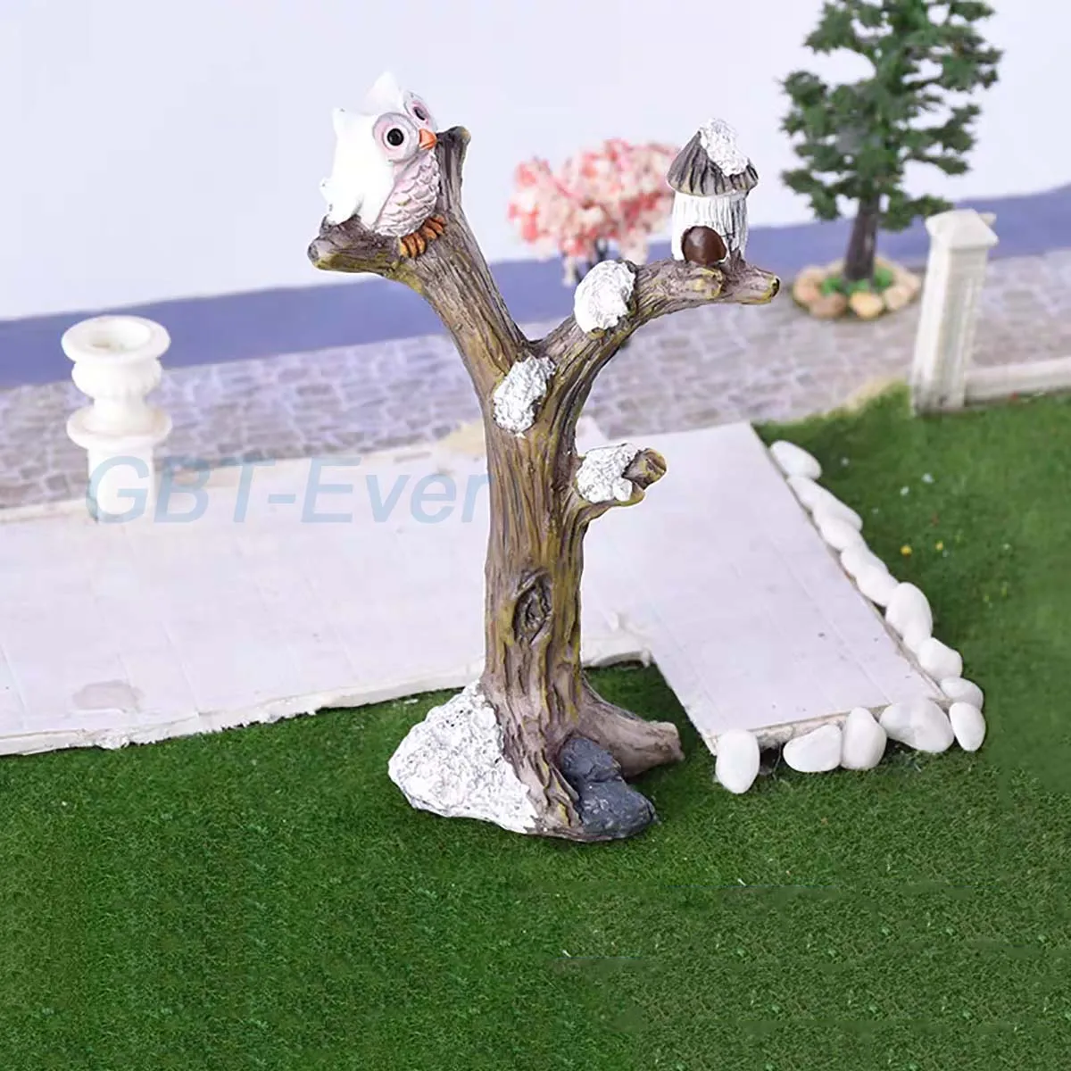 

1 шт., миниатюрная сказочная модель статуэтки в виде совы, садовые украшения, модель животного, микро-ландшафт, домашний декор, аксессуары «сделай сам»