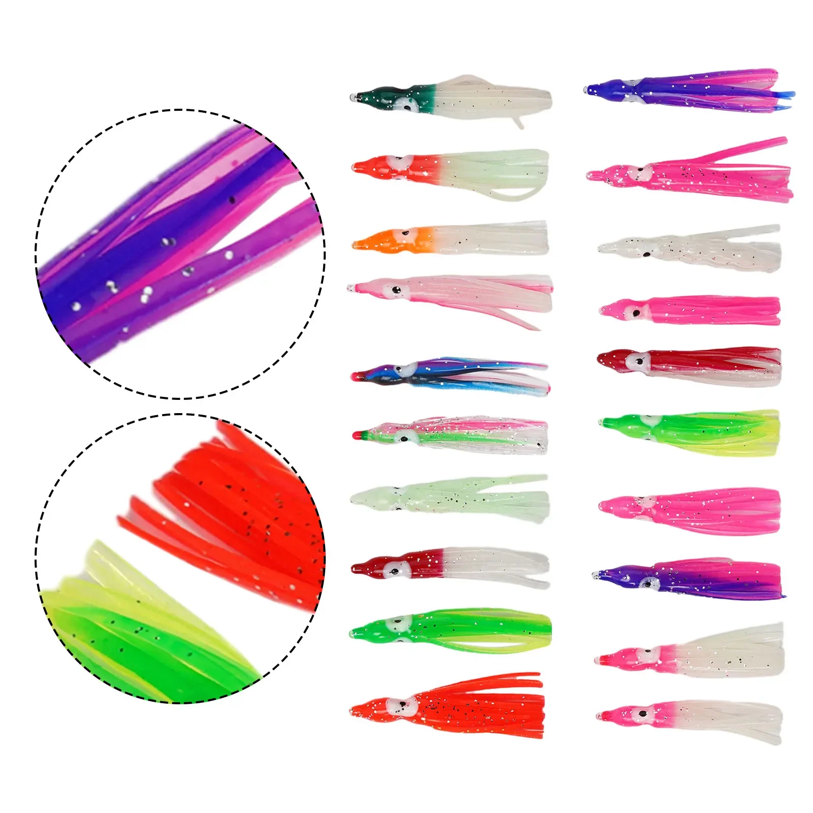 

Durable Useful Accessories Fishing Lures Fishing Part Fake Fisherman Octopus Supplies 20pcs Tools 5/6/9/10/16cm